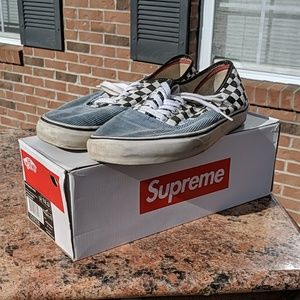 Supreme x Vans Checkerboard Corduroy Vans size 12